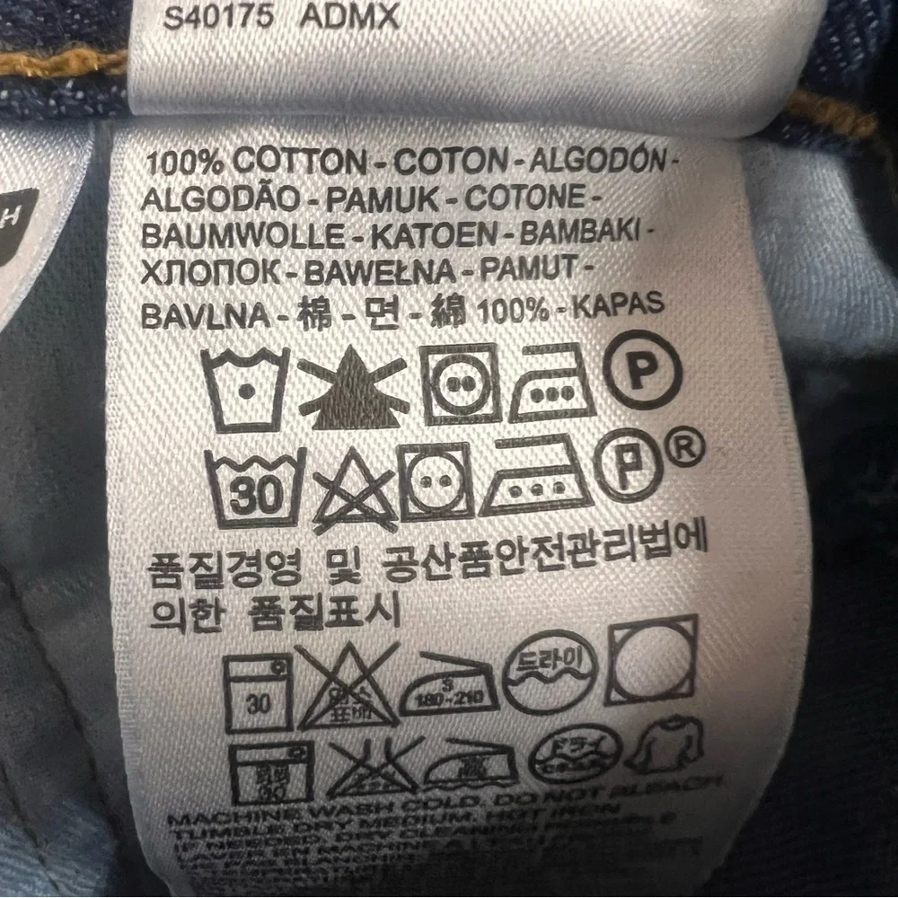 LEVI'S 505 Jeans 100% cotton medium wash size 40 30